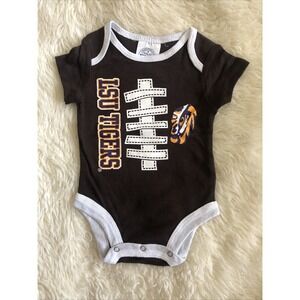LSU Tigers Rivalry Threads Baby Bodysuit 0-3 Month Brown White Football